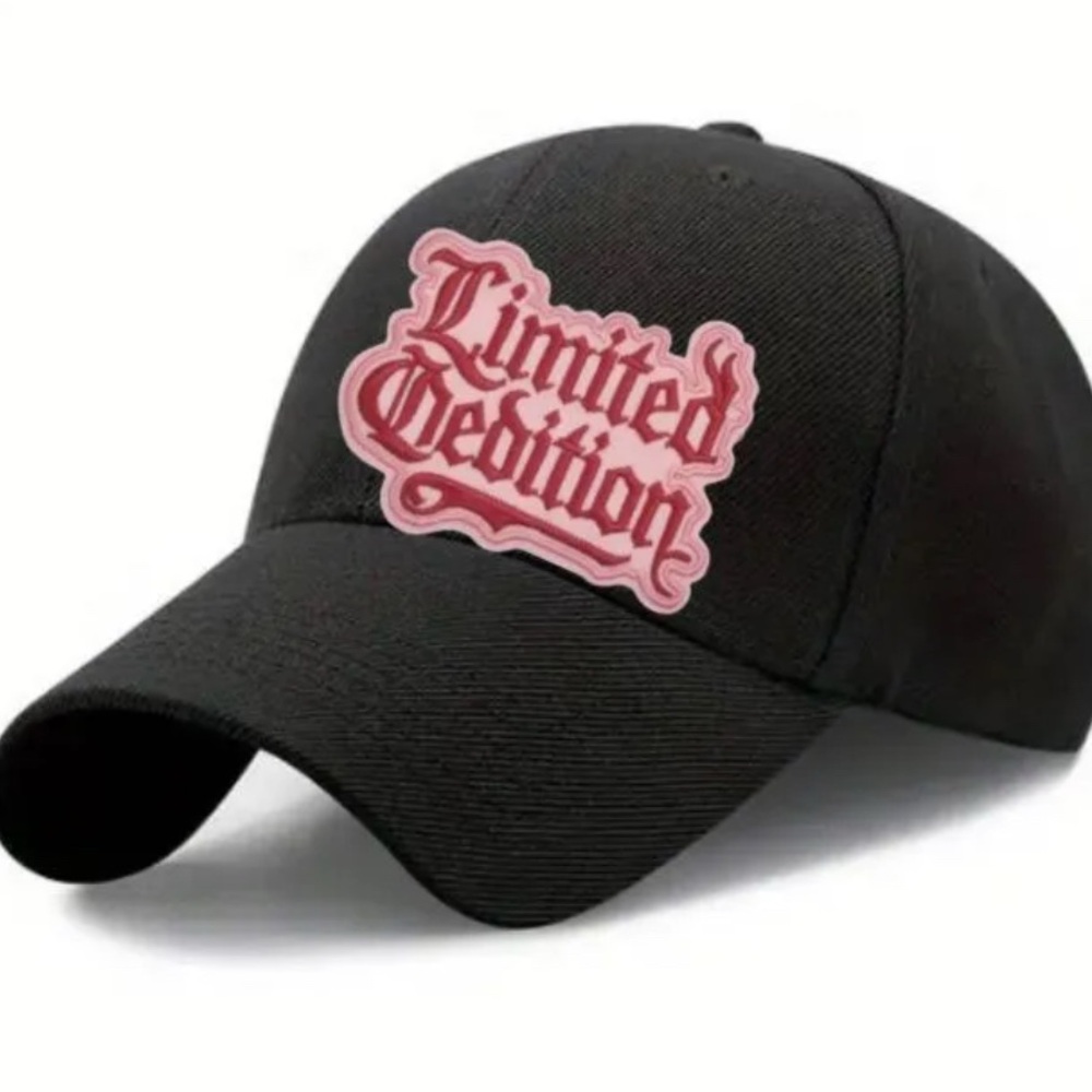 Black Cap with Pink 'Limited Edition' Patch
